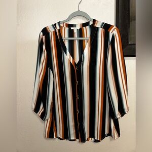 Striped Button Down Top
